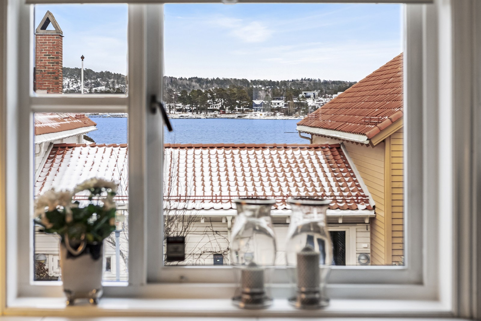 Utsikt fra kjøkkenvindu. Galleribilde