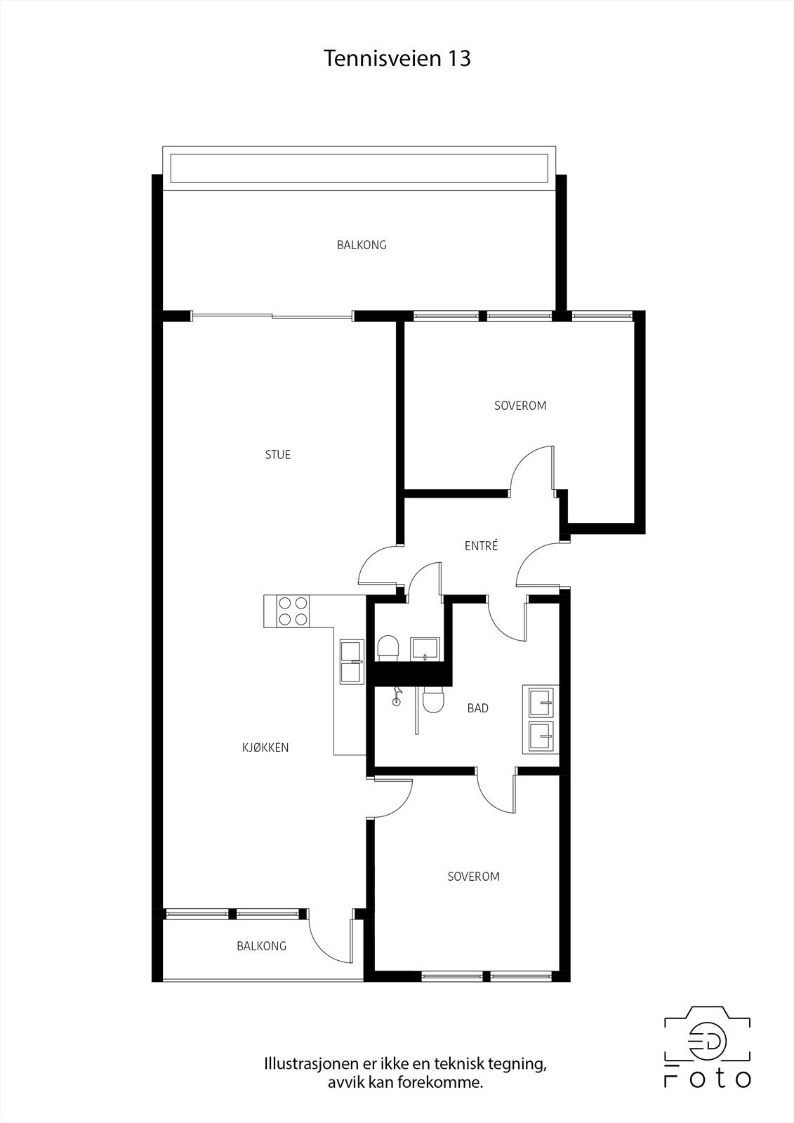 Plantegning 3. etasje Galleribilde
