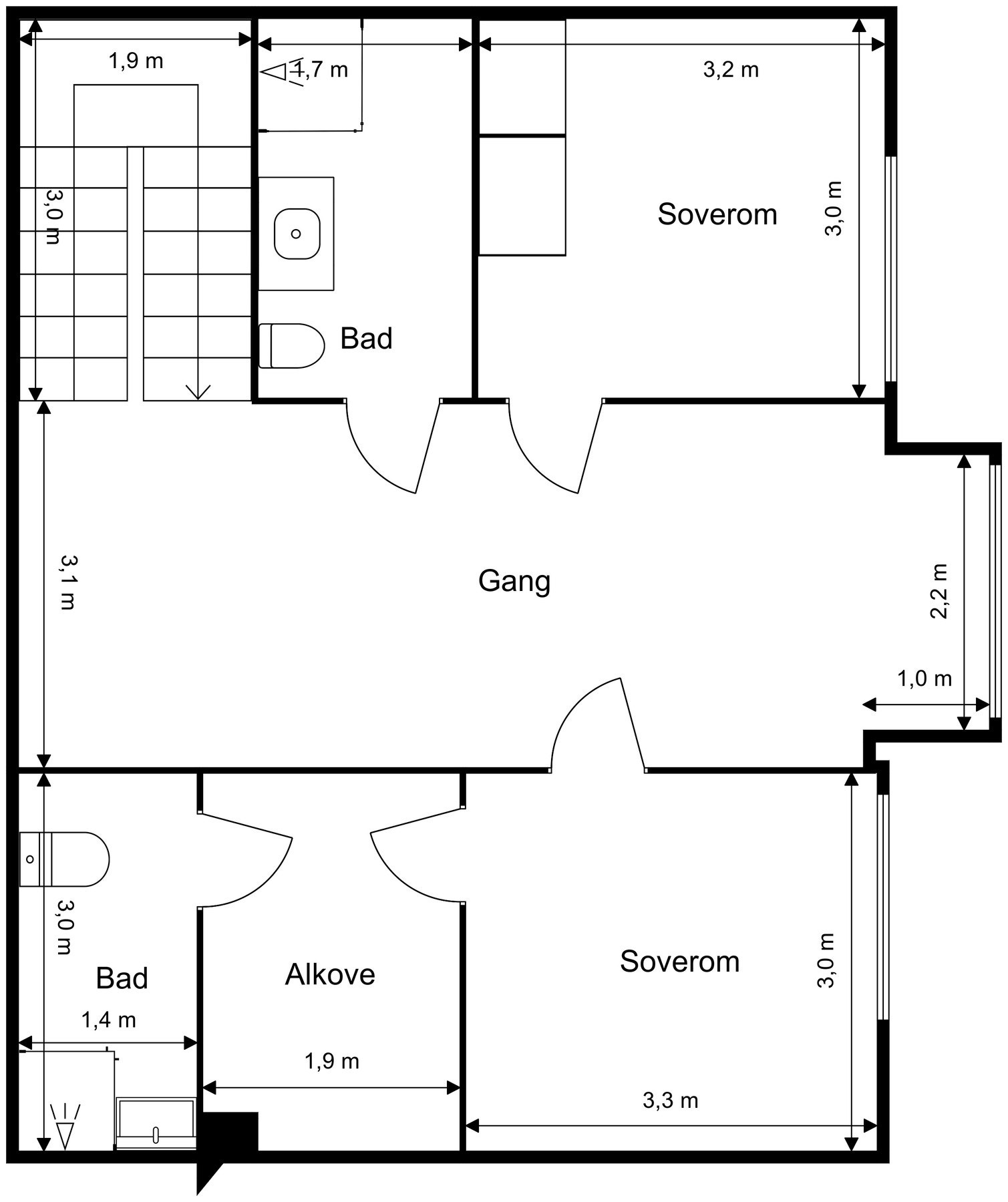 Plantegning Galleribilde