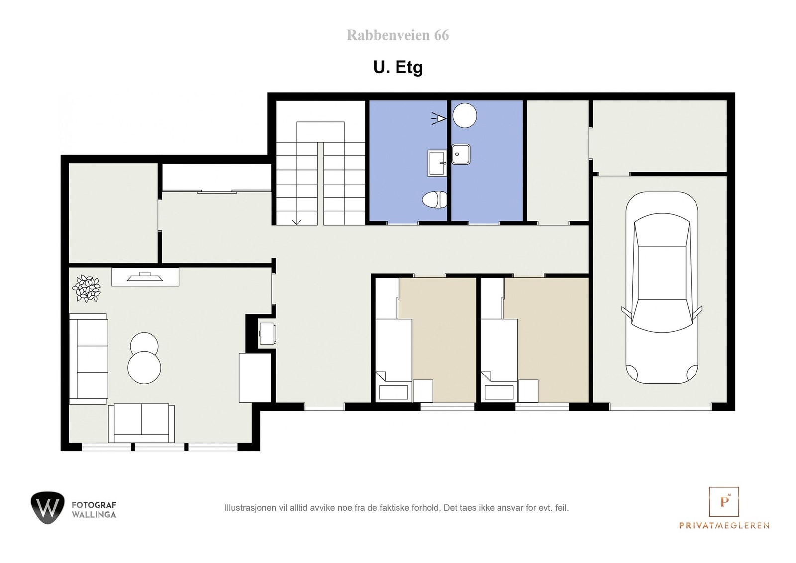 Plantegning 1. etasje Galleribilde