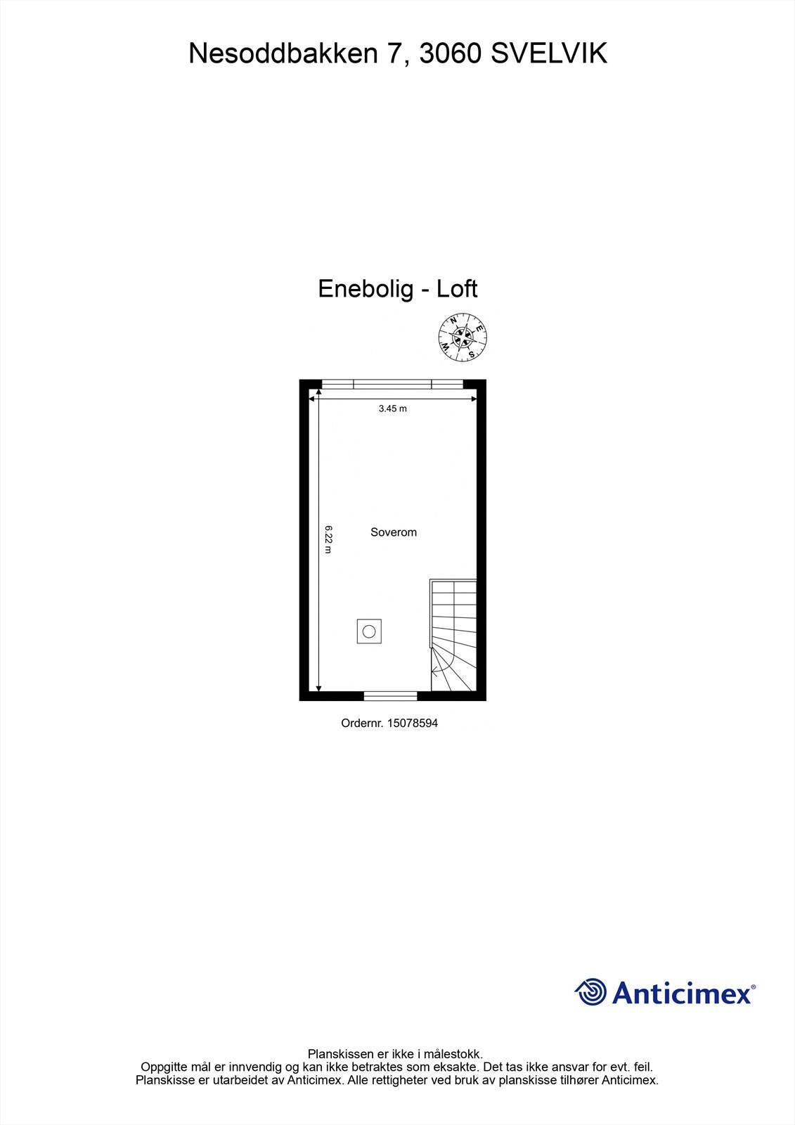 Plantegning - Loft Galleribilde