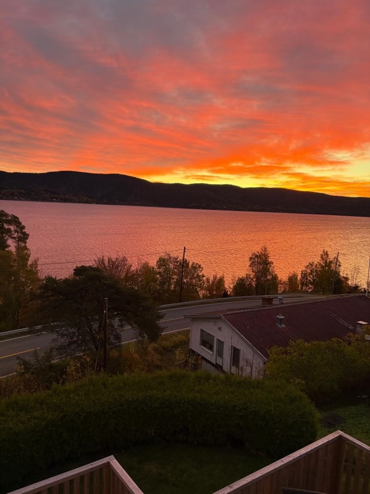 Glødende himmel - privat bilde Galleribilde
