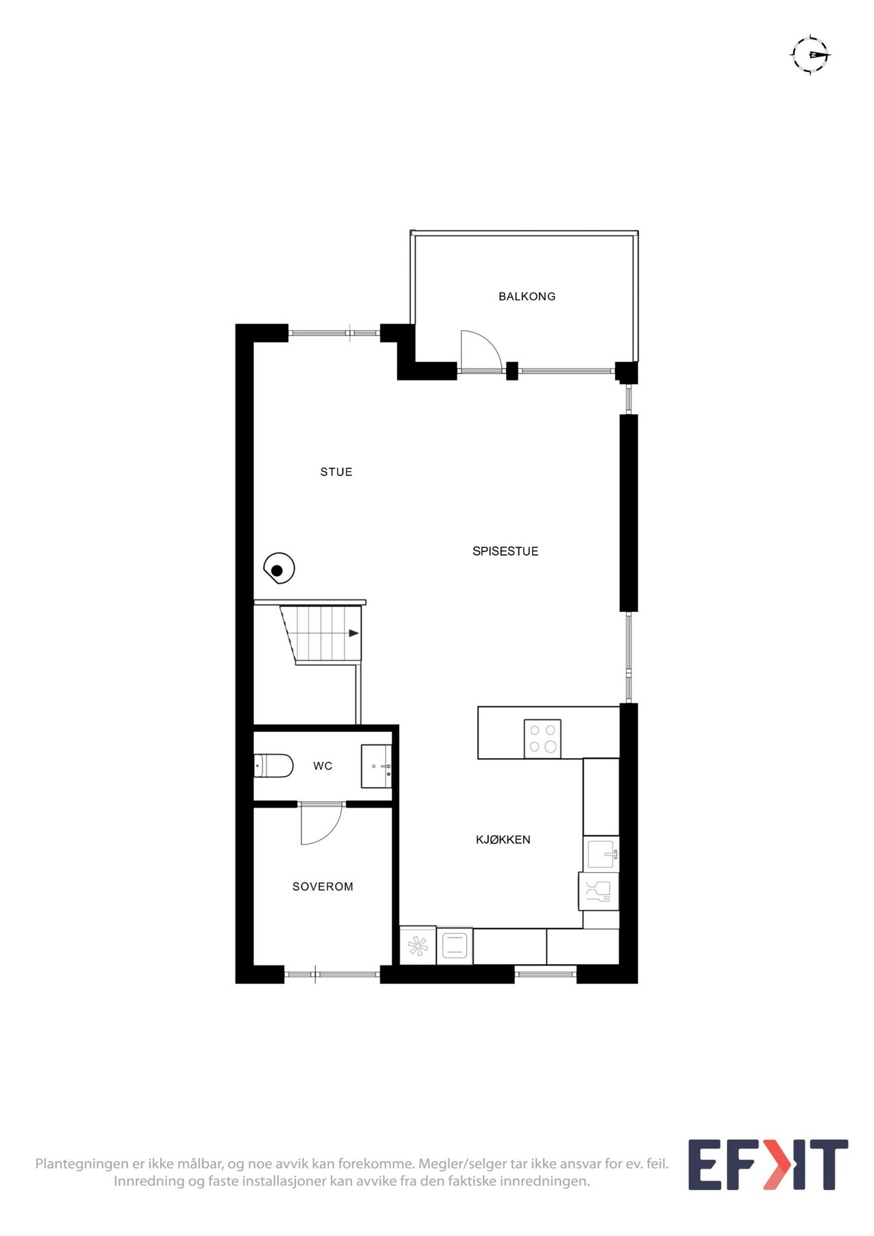 2D Plantegning - 2.etasje. Galleribilde