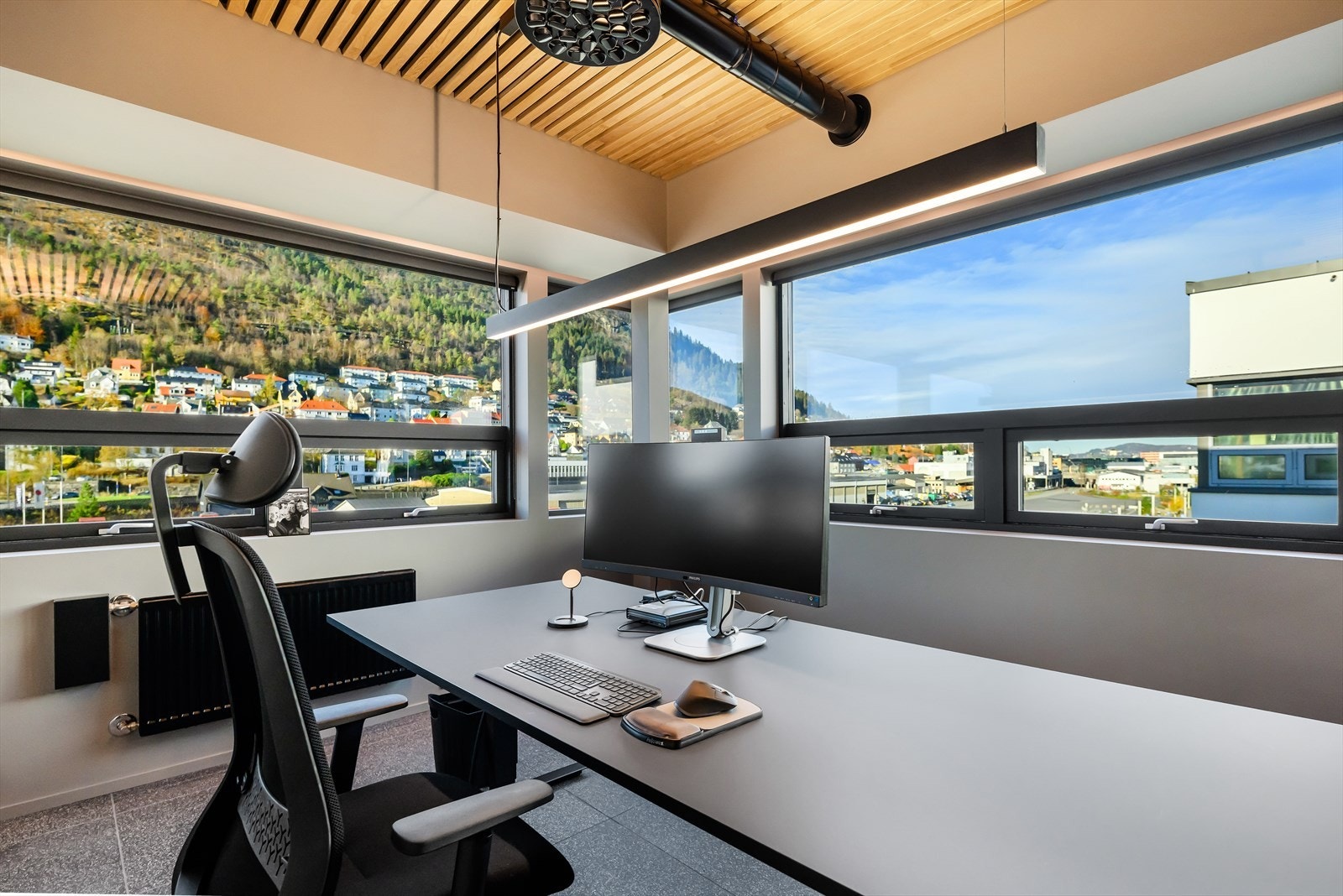 Bilde hentet fra innredet lokale i samme etasje som de ledige lokalene.