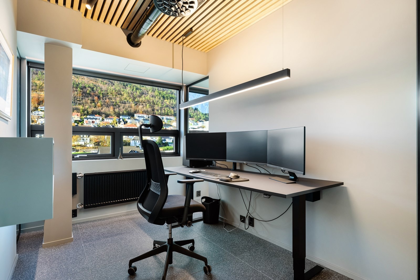 Bilde hentet fra innredet lokale i samme etasje som de ledige lokalene.