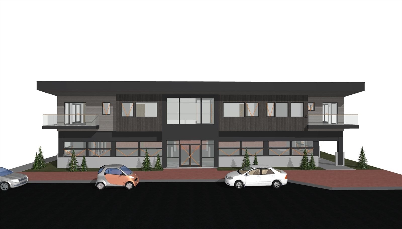 Fasade ved ombygging leilighetsprosjekt Galleribilde