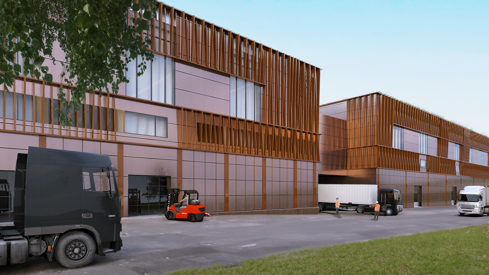 Industri-/produksjonsarealer mot E6. God takhøyde, skreddersydde løsninger for leietakere og god logistikk. Galleribilde