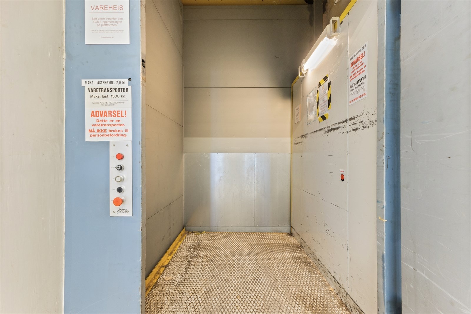 Vareheis til 3.etg. (areal 910 kvm) Galleribilde