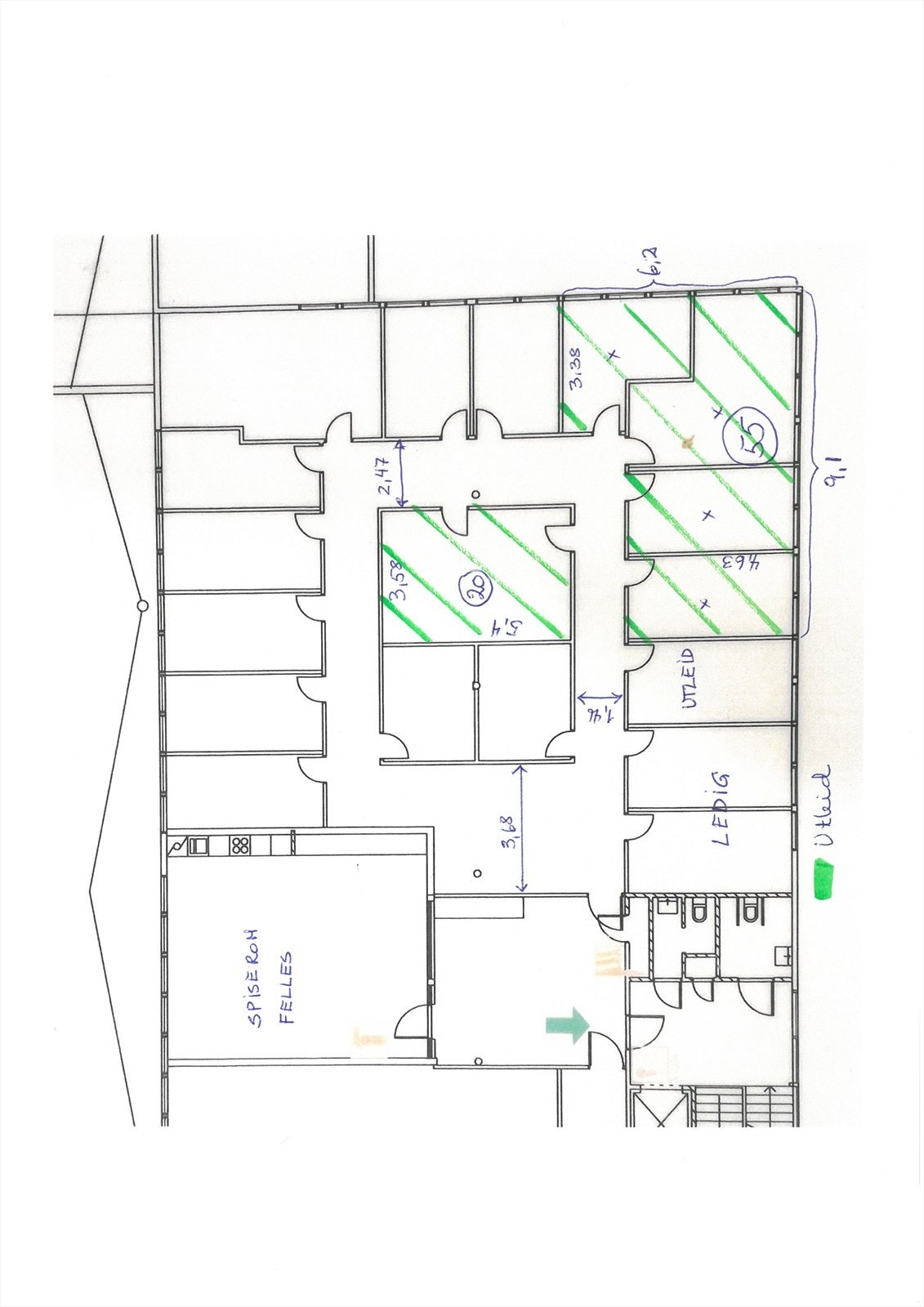 3. etasje ledige kontor Galleribilde
