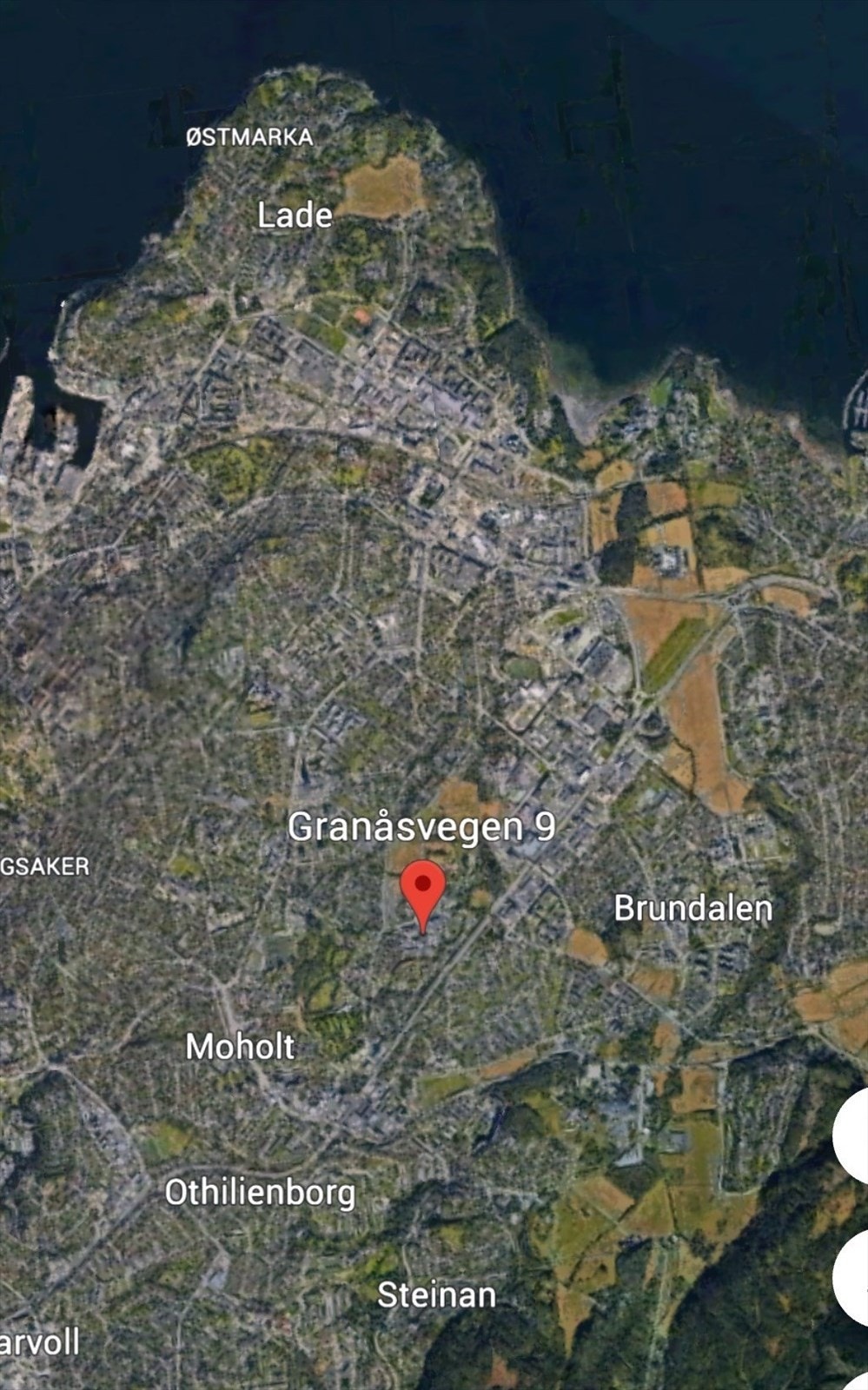 Flyfoto som viser nærhet til Omkjøringsveien. Galleribilde