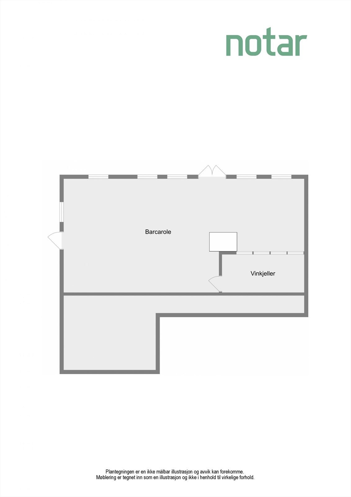 Bolig-Plan U. etasje Galleribilde