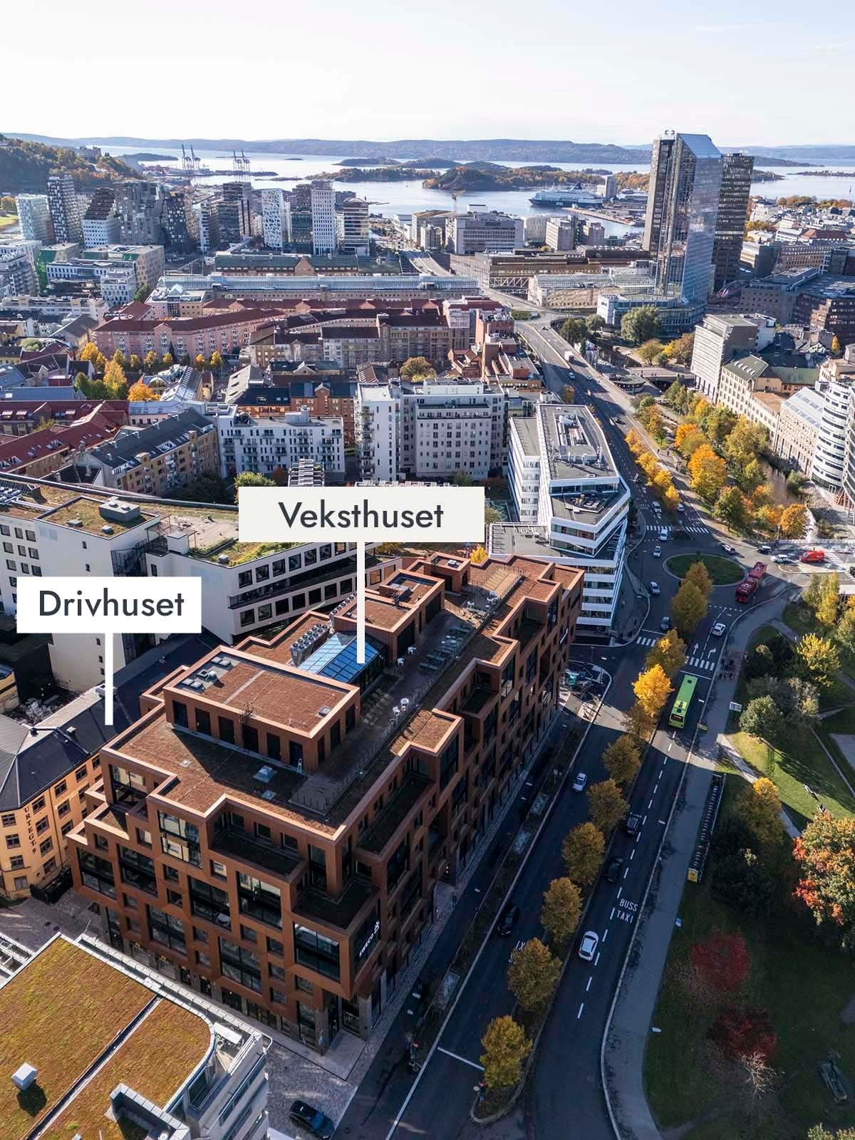 Veksthuset og Drivhuset har en svært sentral beliggenhet, bare syv minutters gange fra Oslo S Galleribilde