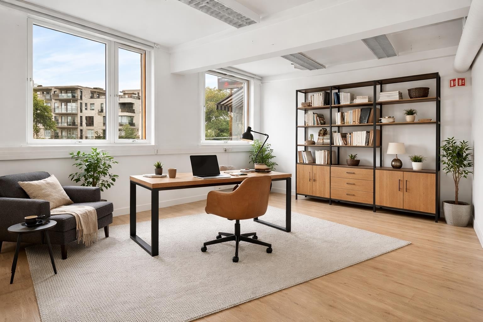 Pent kontor med potensialet Galleribilde