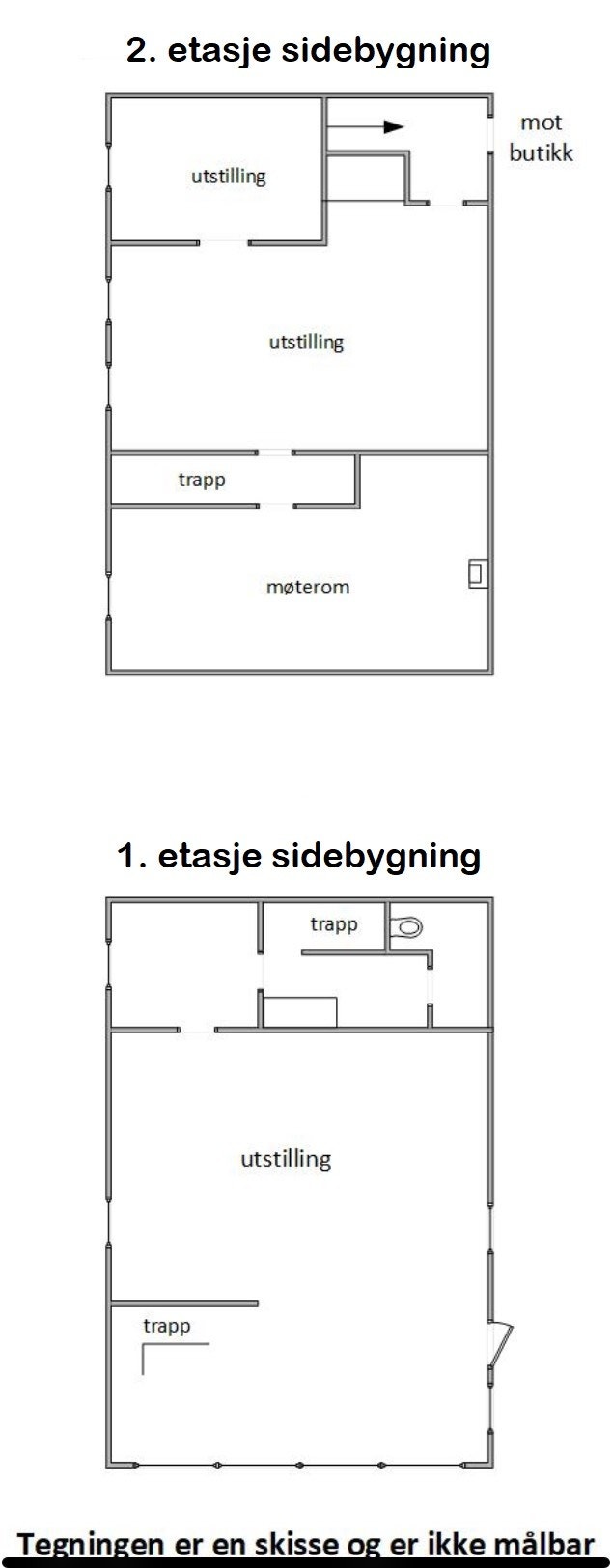 Butikklokale sidebygning Galleribilde