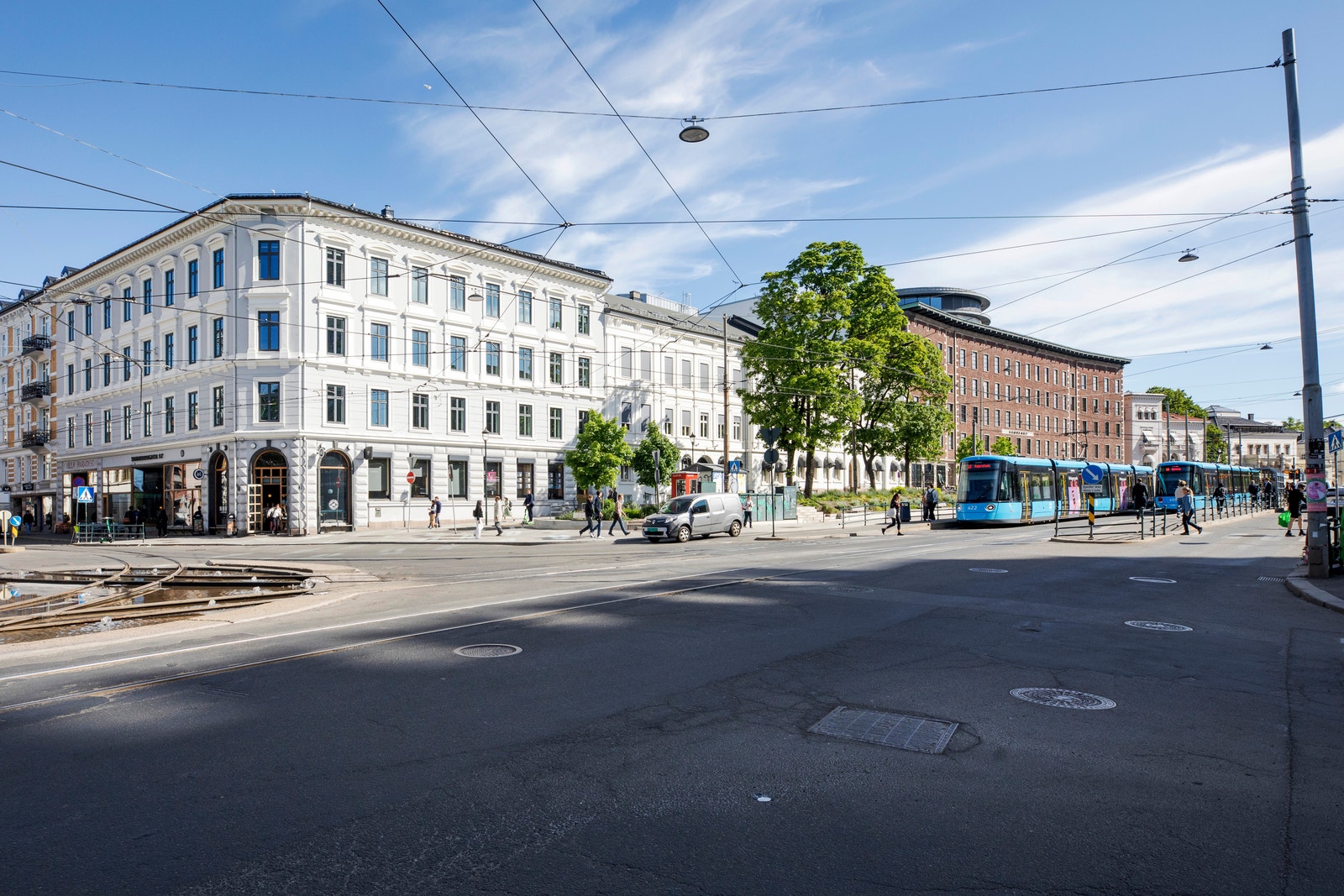Sentral plassering midt på Solli plass. Galleribilde