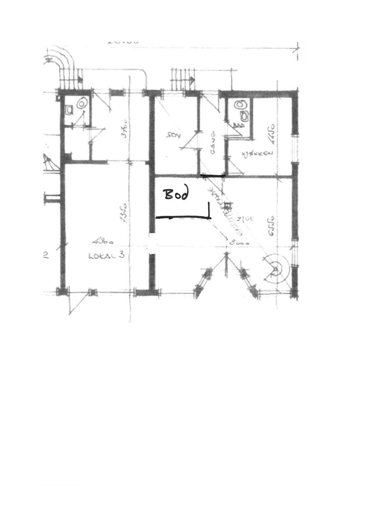 Plantegning. Galleribilde