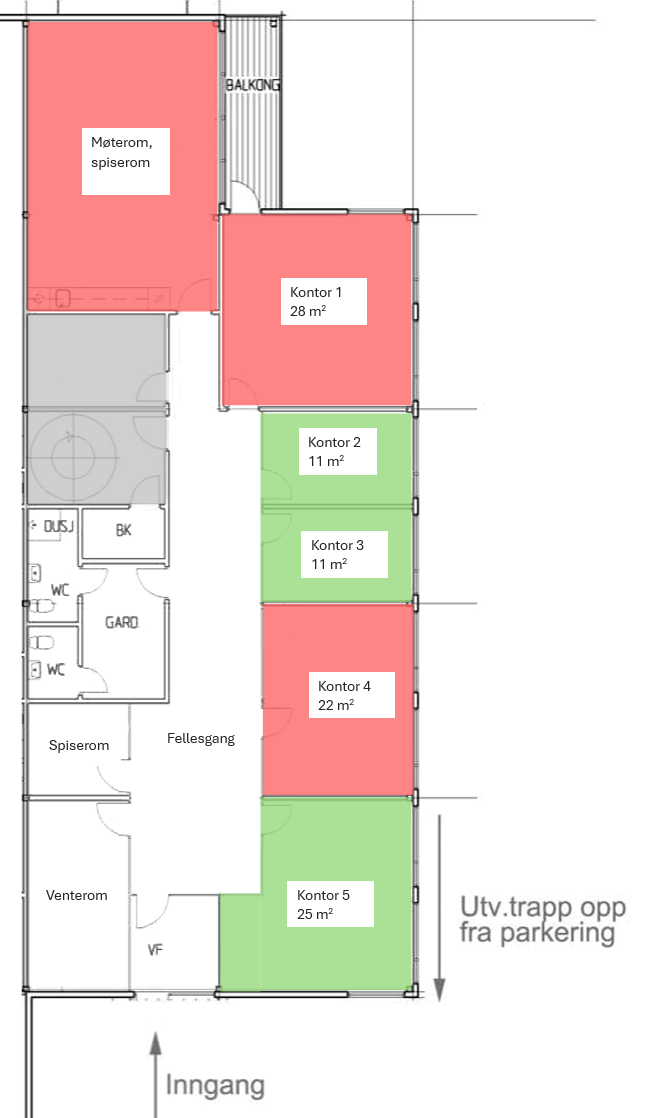 Plantegning Galleribilde