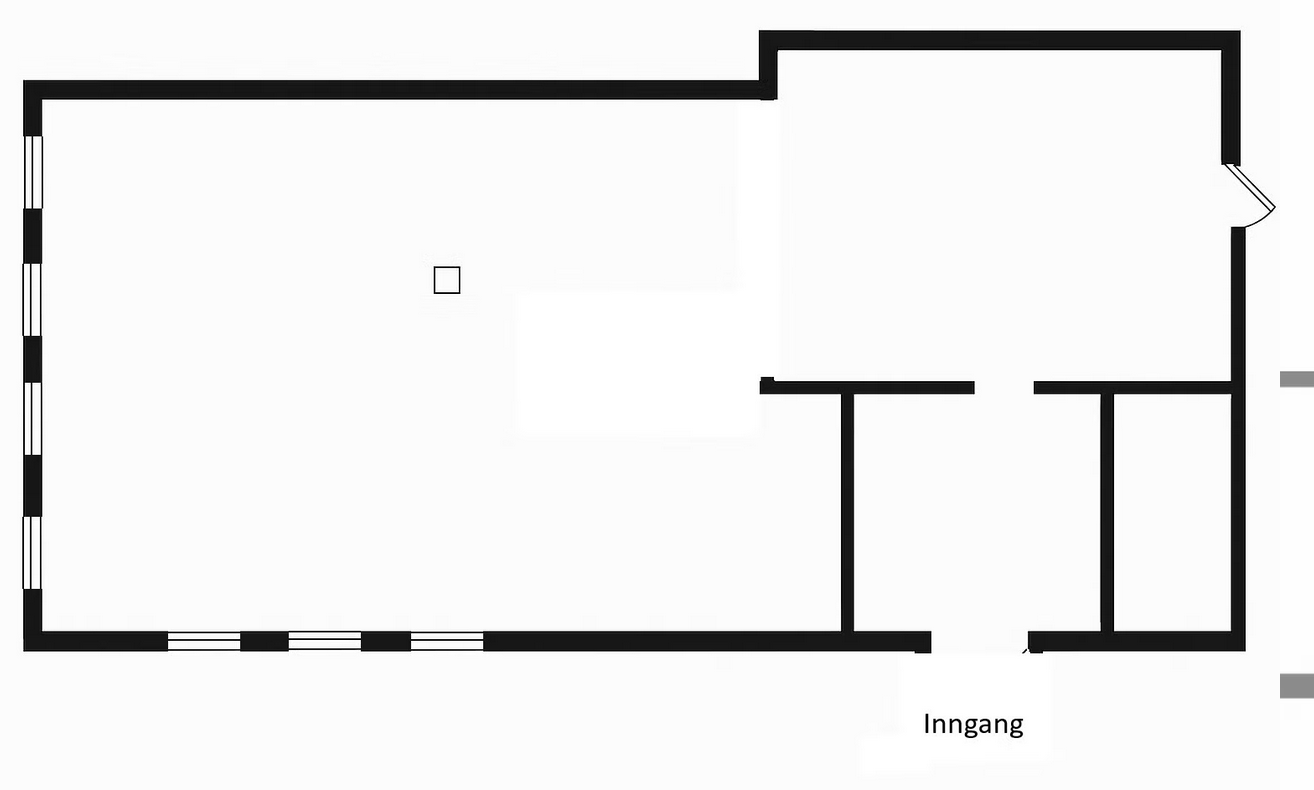 Plantegning av lokalene Galleribilde