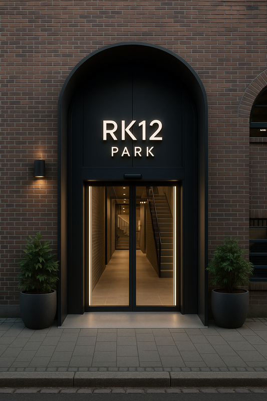 Illustrasjon ny inngang til lokaler og p-hus Galleribilde