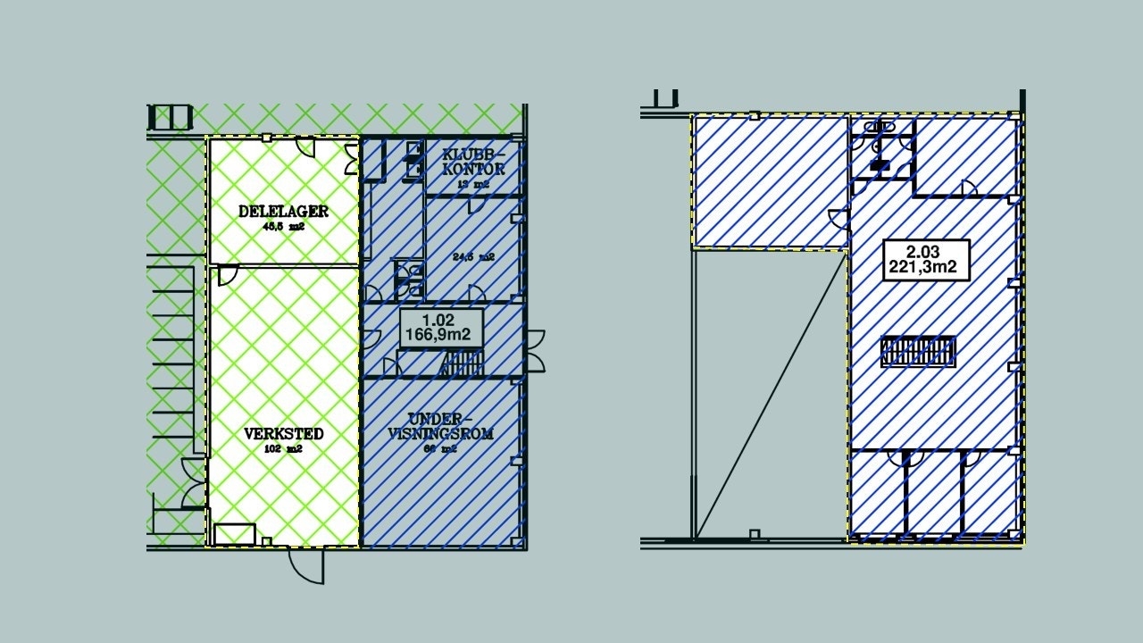Mulighet for å leie lager, verksted og kontor Galleribilde