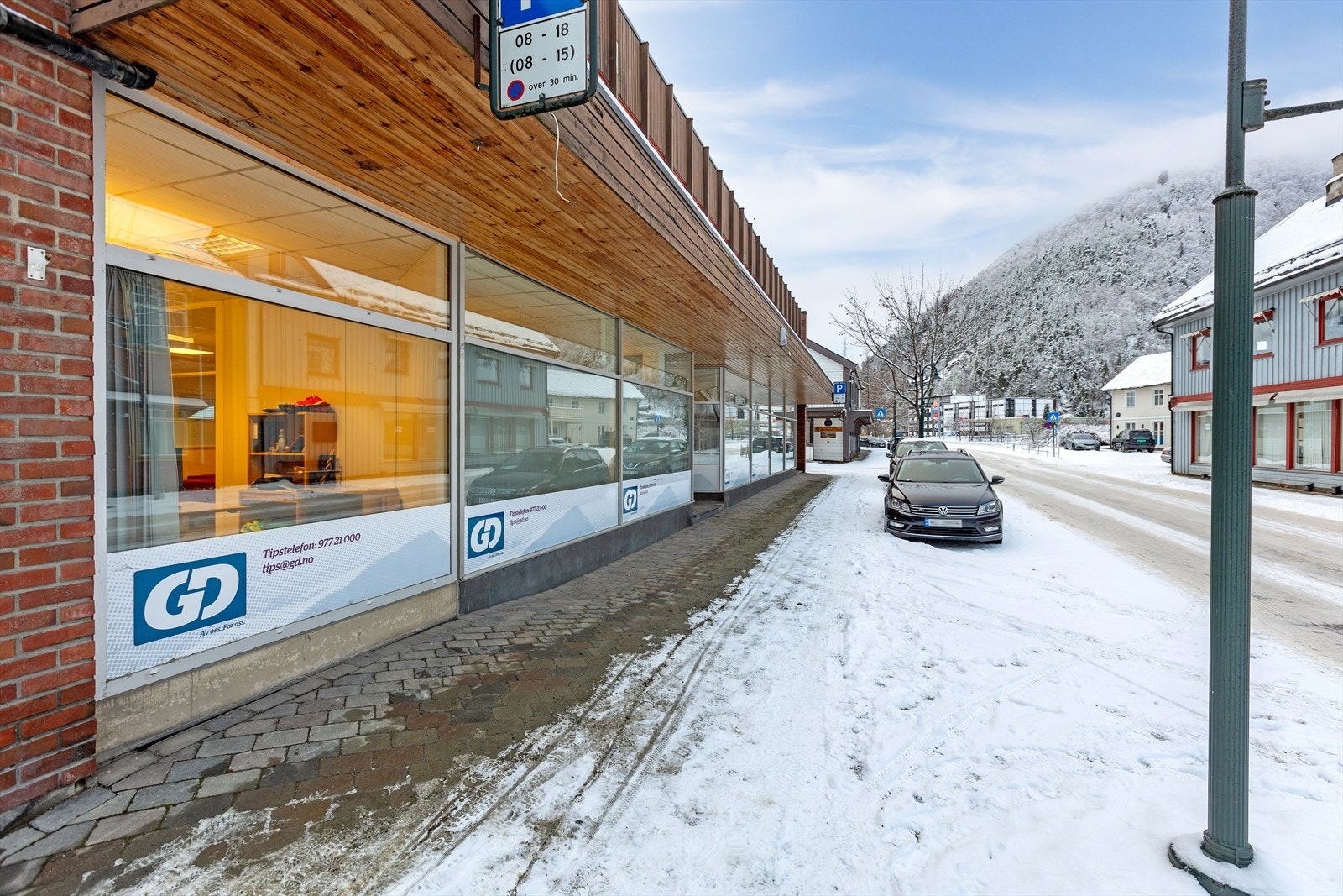 Bilde fra gateplan. Gateparkering og lett adkomst Galleribilde