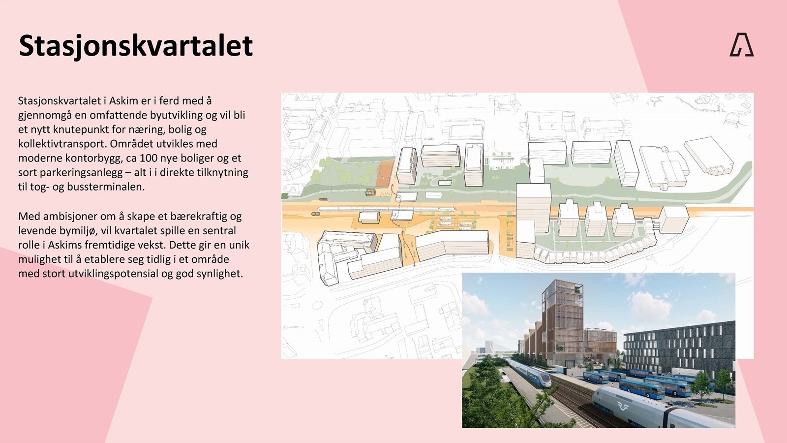 Lokalet er en del av Stasjonskvartalet - et kollektivknutepunkt som er et omfattende byutviklingsprosjekt i sentrum Galleribilde