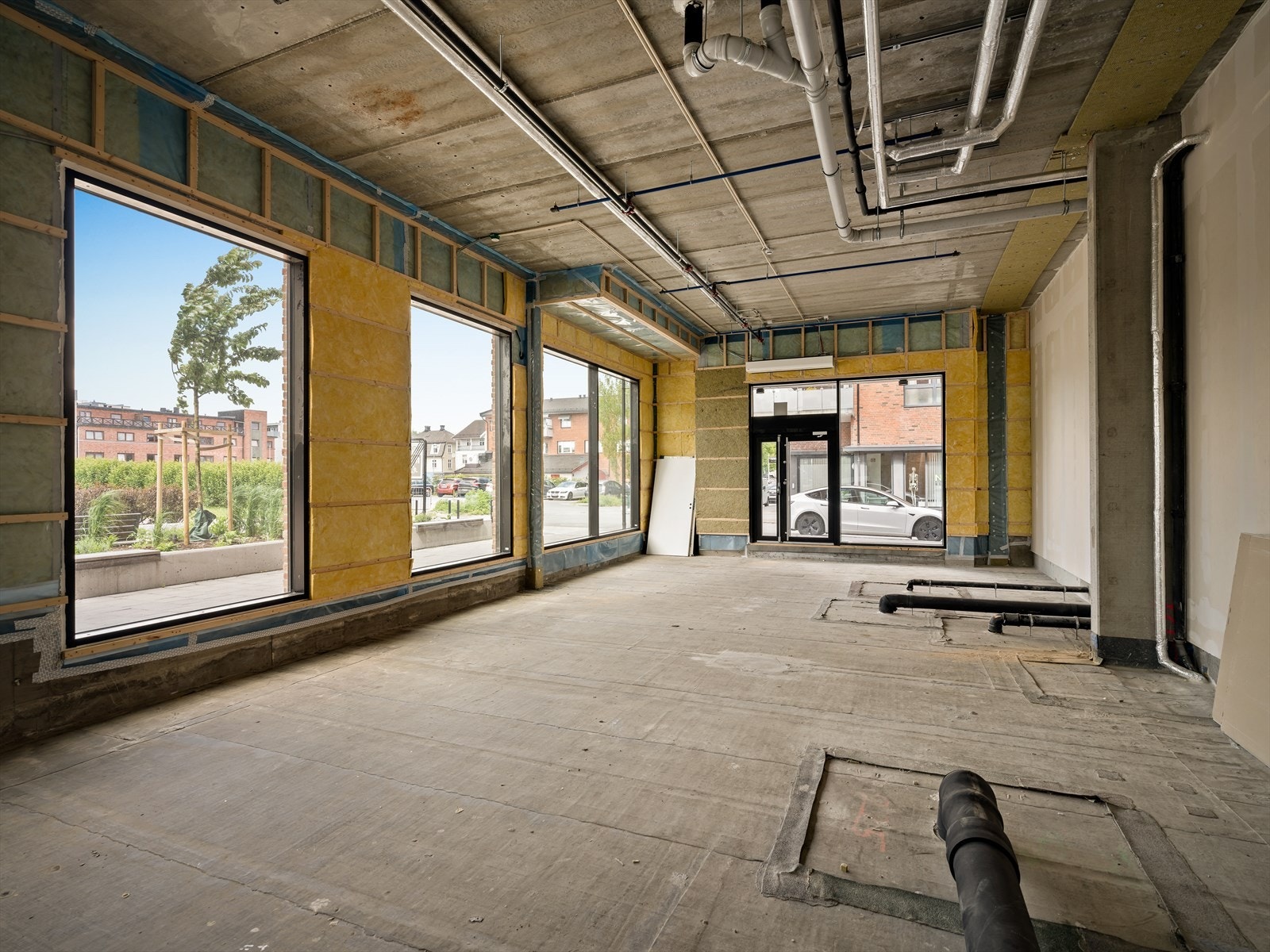 Lokalet har i dag én inngang, men det er realtivt enkelt å etablere flere separate innganger Galleribilde