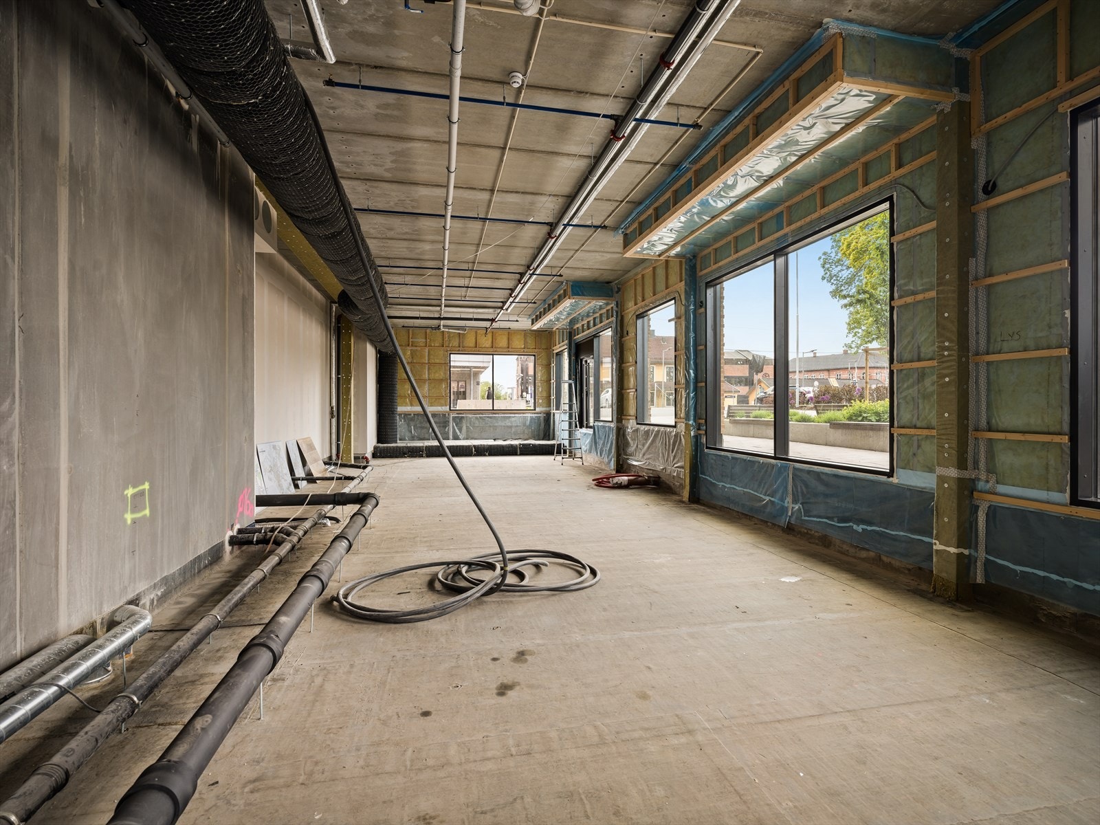 Gulvet er ikke støpt for å gi fleksibel utnyttelse for eier Galleribilde