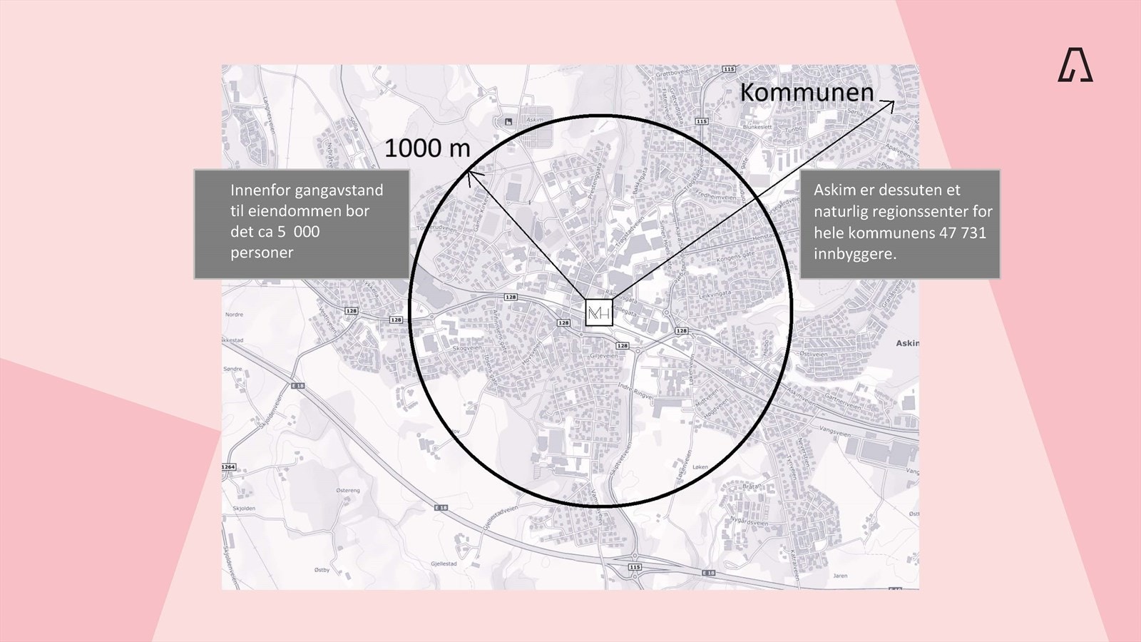 Askim er et naturlig regionssenter for hele kommunens 47 731 innbyggere Galleribilde