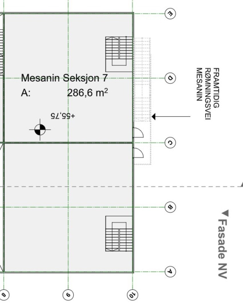Mulighet for mesanin. Galleribilde
