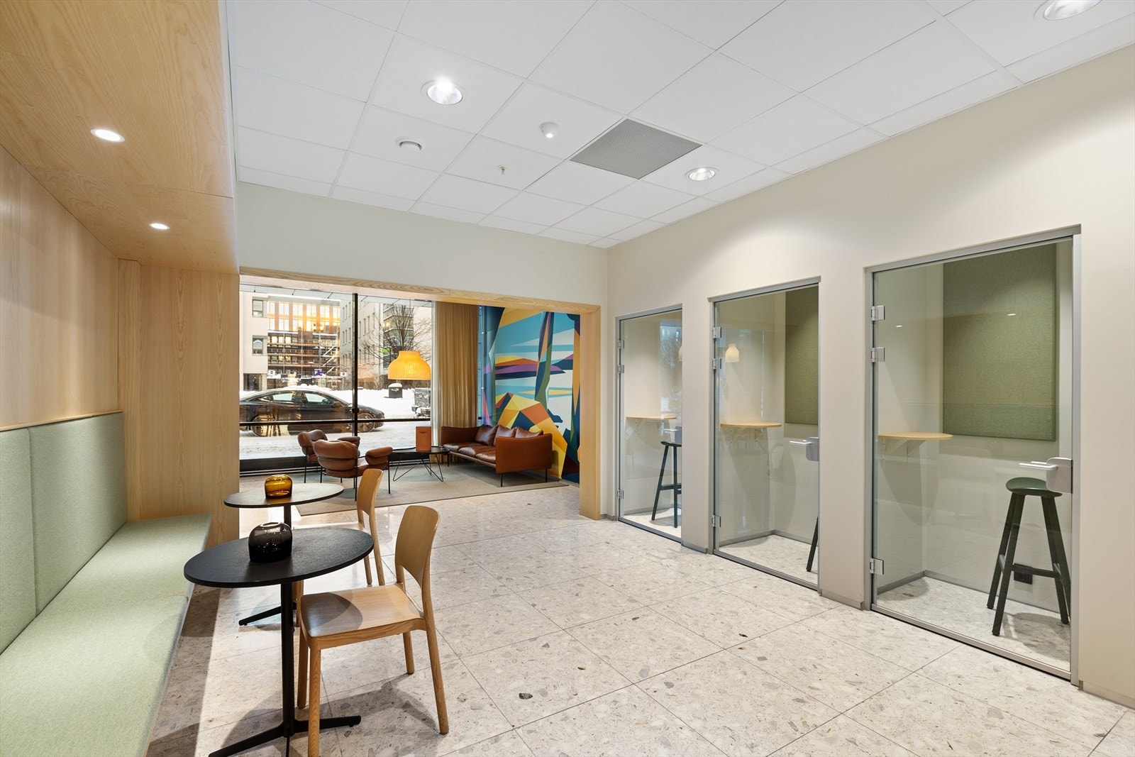 Tilknyttet personalrestauranten er det stillerom. Galleribilde