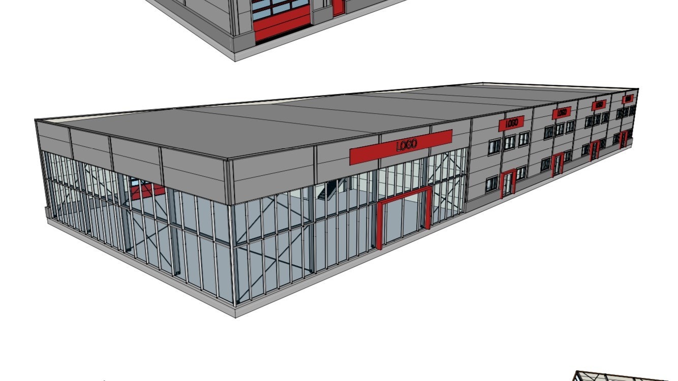 Godkjent bygg for bruktbil og verksted Galleribilde