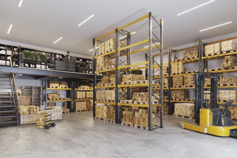 Illustrasjon fra typisk lagerbod Galleribilde