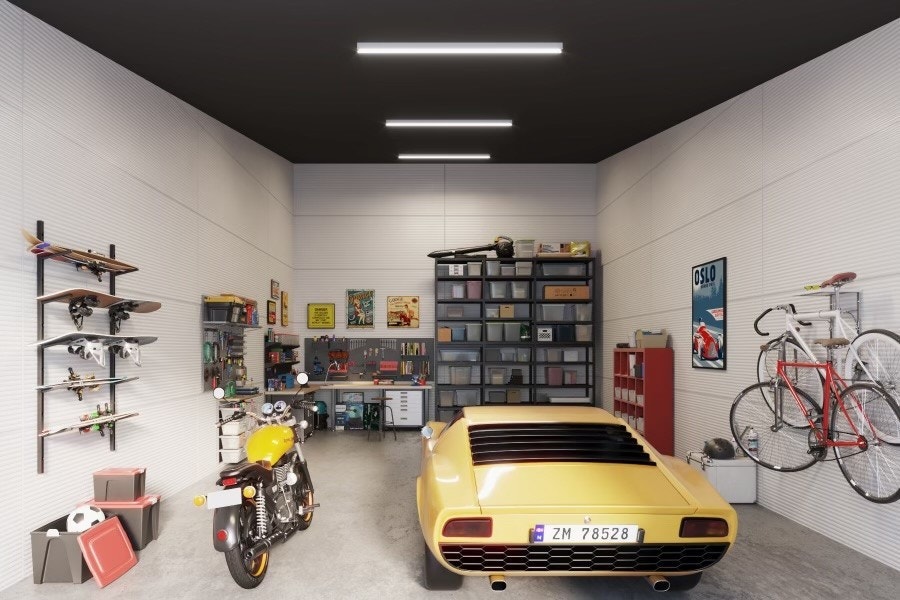 Illustrasjon fra typisk lagerbod Galleribilde