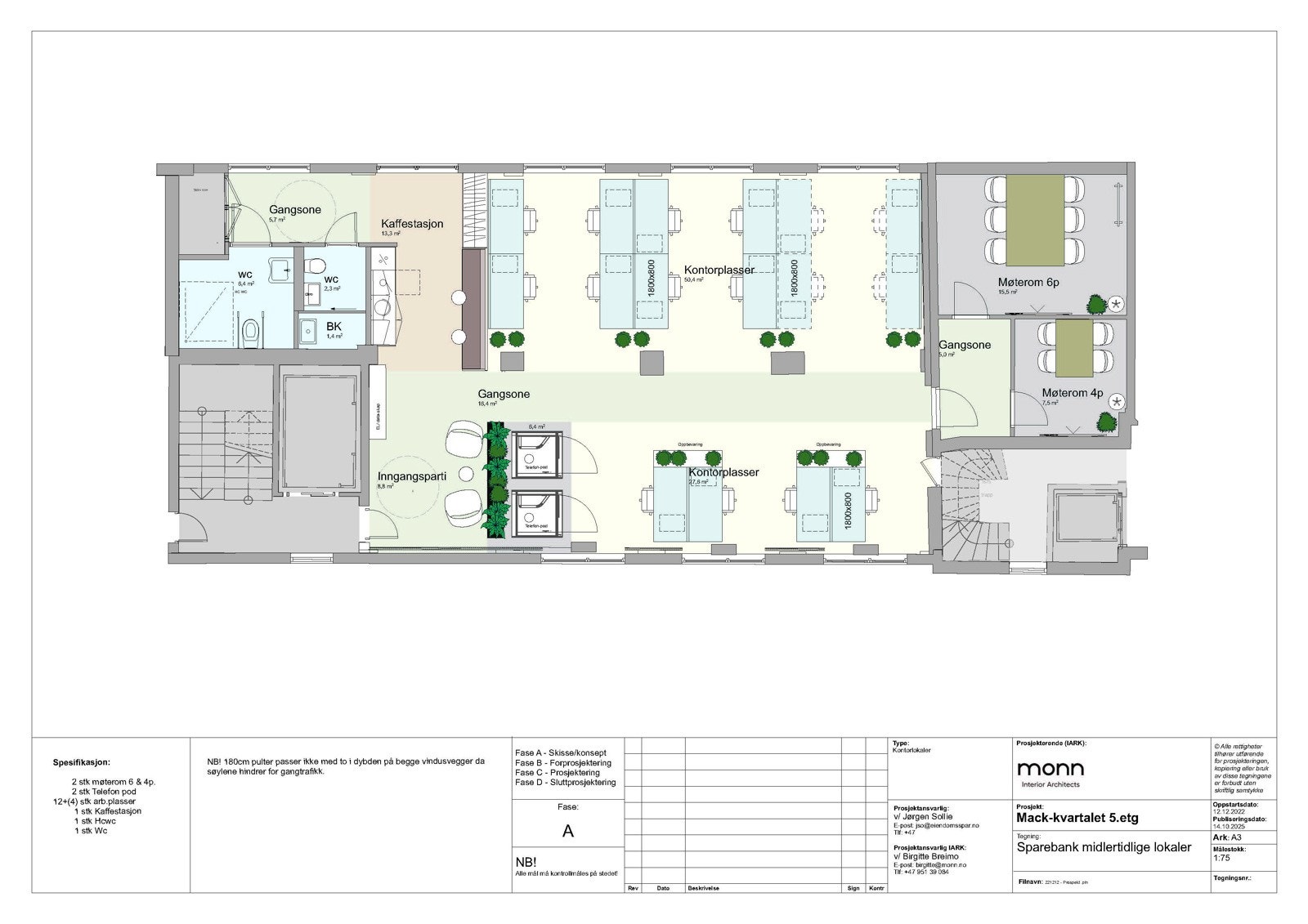 Forslag på møbleringinnredning 2 Galleribilde