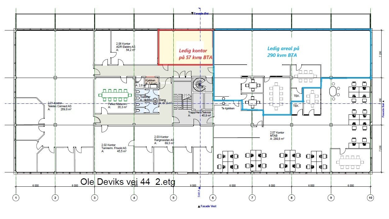 Planløsning 2.etg. Galleribilde