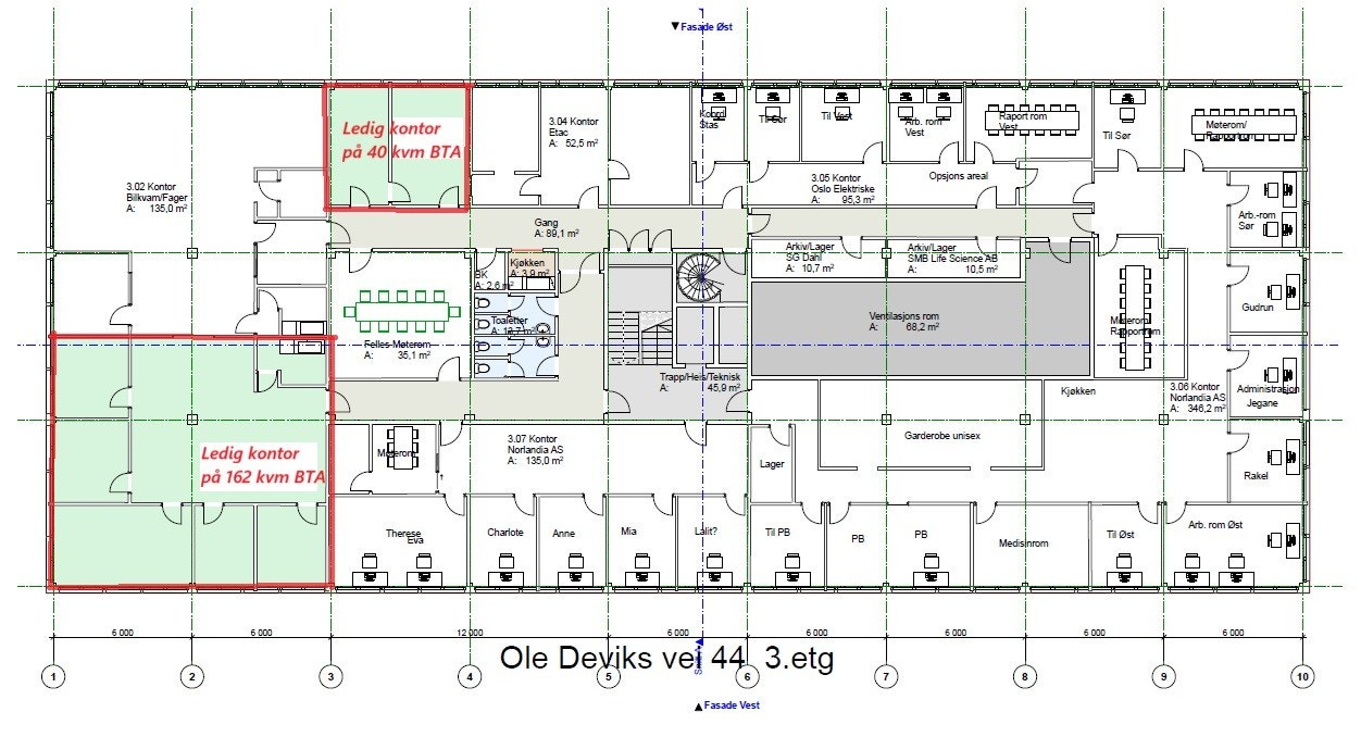 Plaløsning 3.etg. Galleribilde