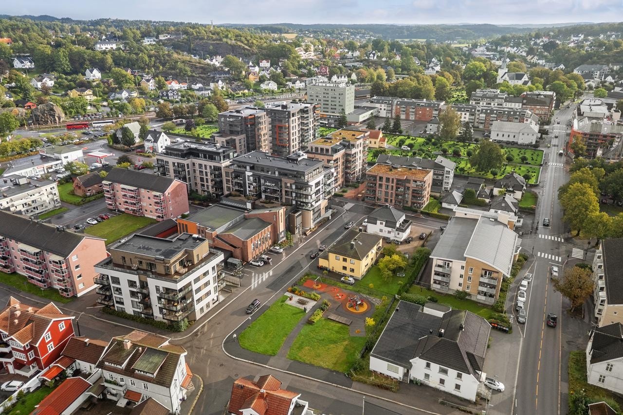 En ny bydel i Sandefjord vokser frem.. Galleribilde