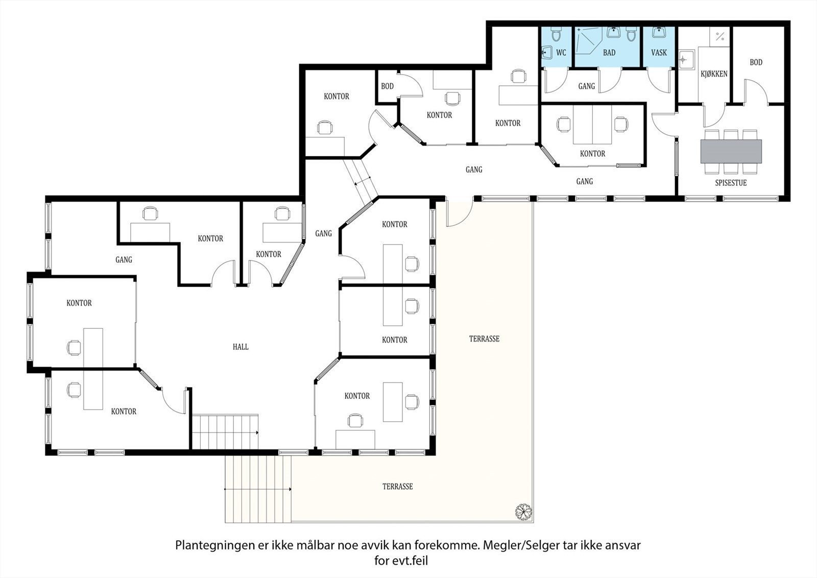 Lokalet befinner seg i 2.etasje av bygget og har god eksponering mot gateplan. Fordelt på 230kvm fremstår lokalet som vedlholdt Galleribilde