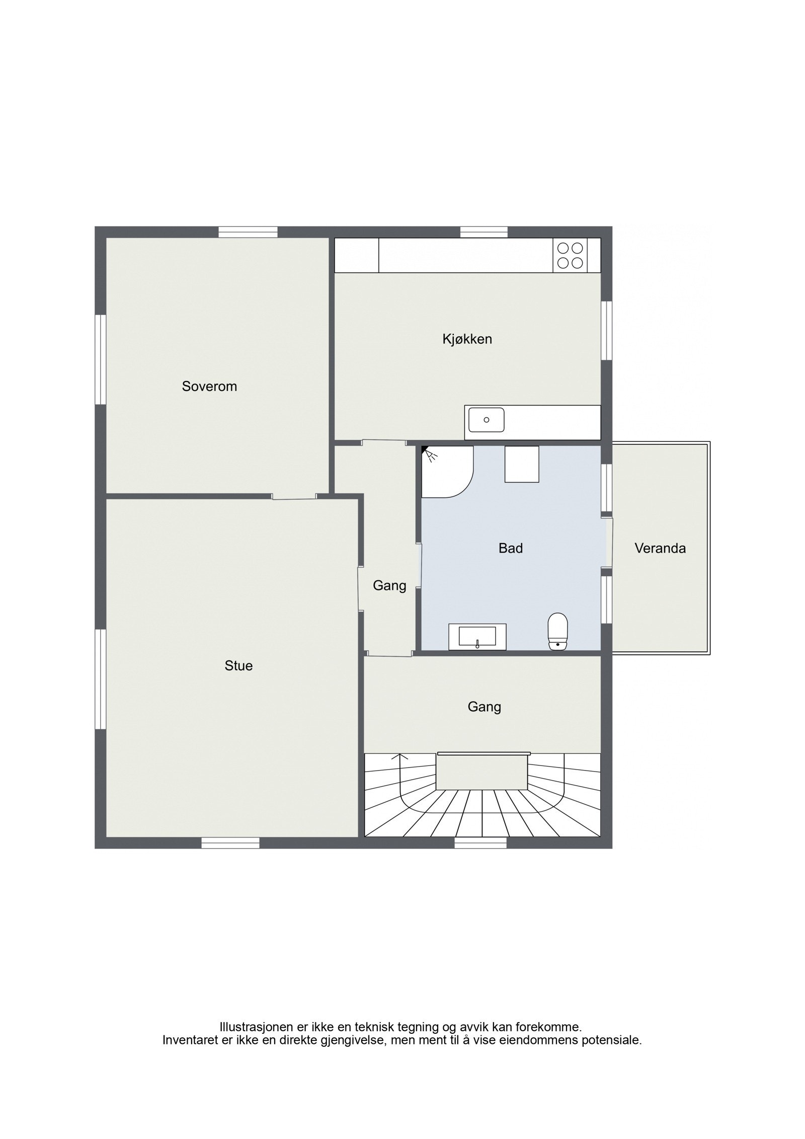 Plantegning 2. etasje. Galleribilde