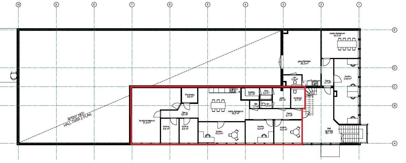 Plantegning Galleribilde
