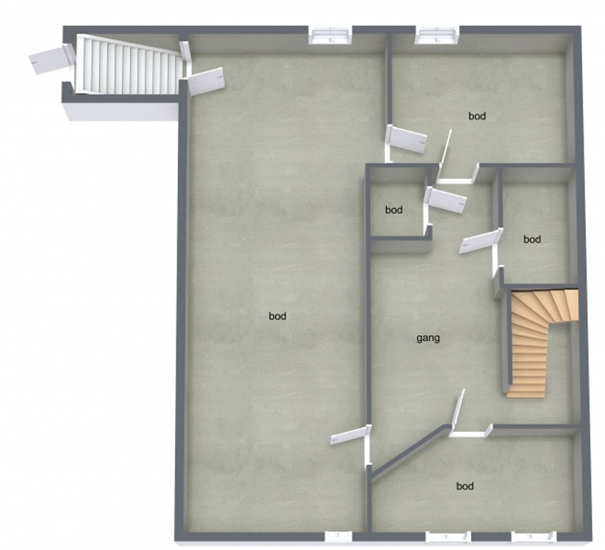 Plantegning underetasje Galleribilde