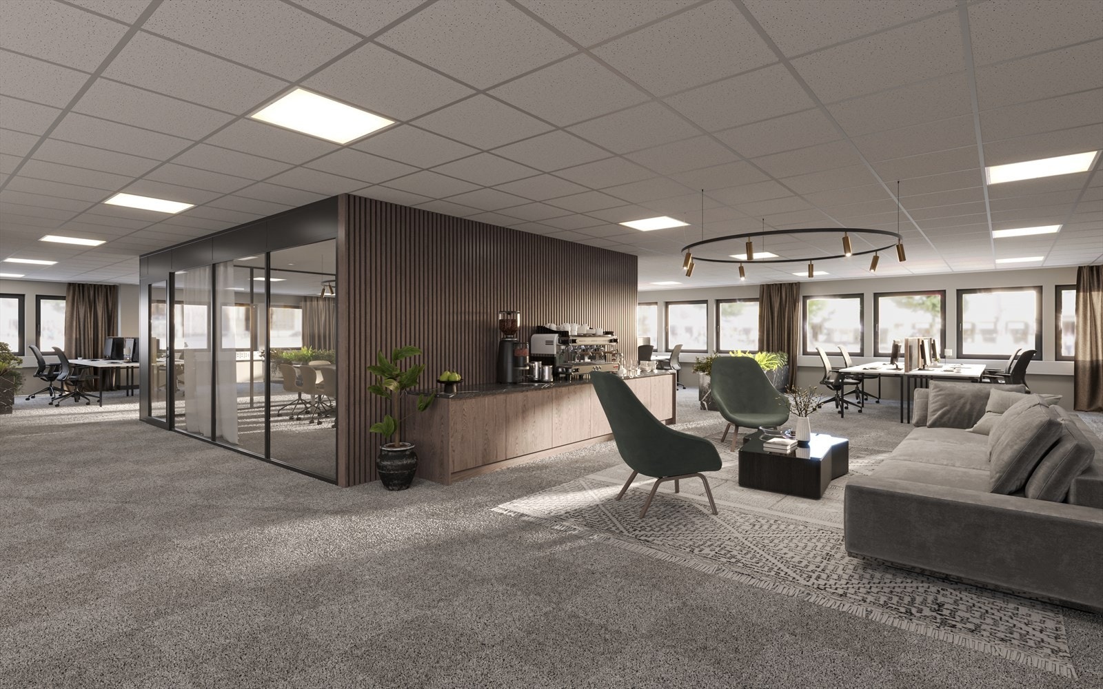 Illustrasjon kontor Galleribilde