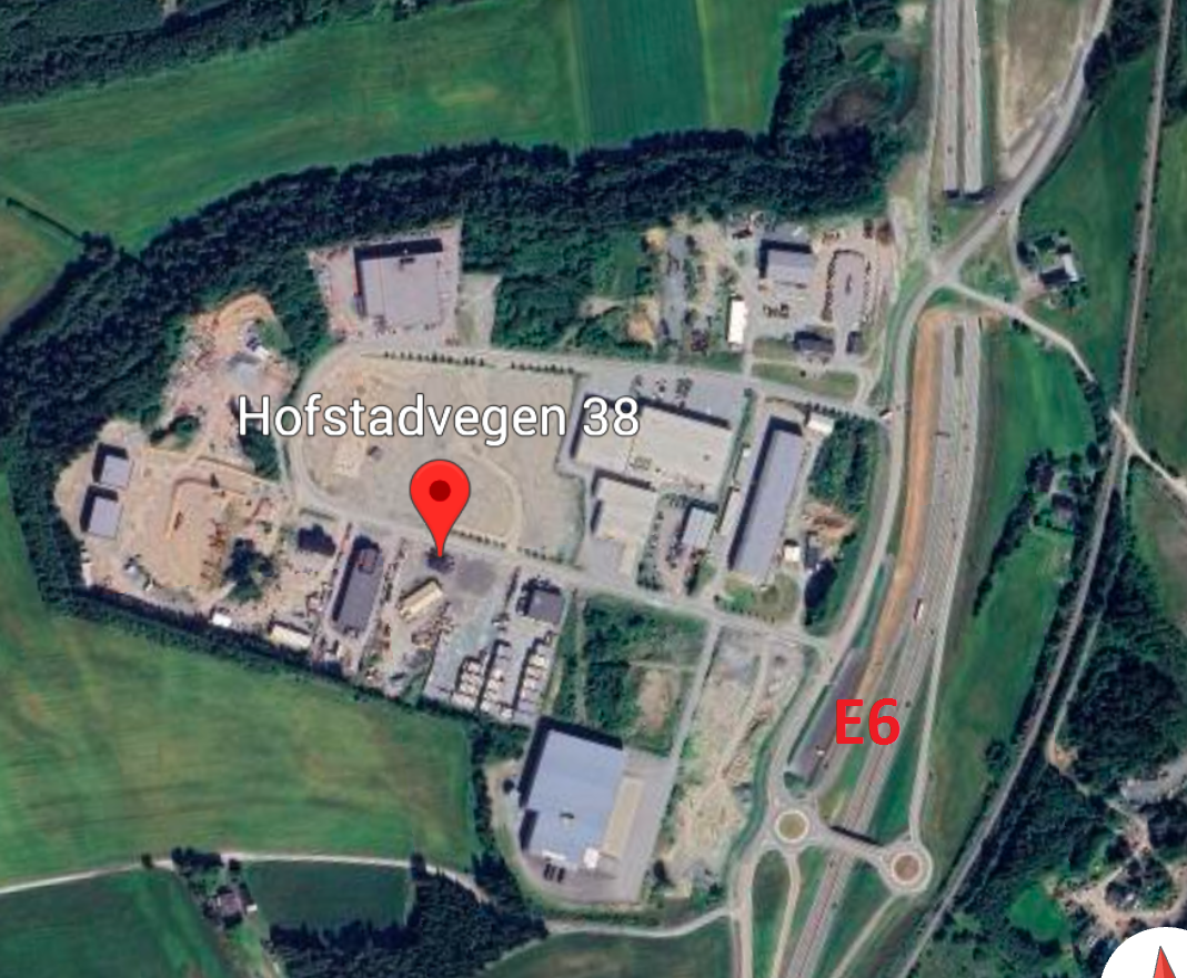 Kart over Næringsparken. Galleribilde