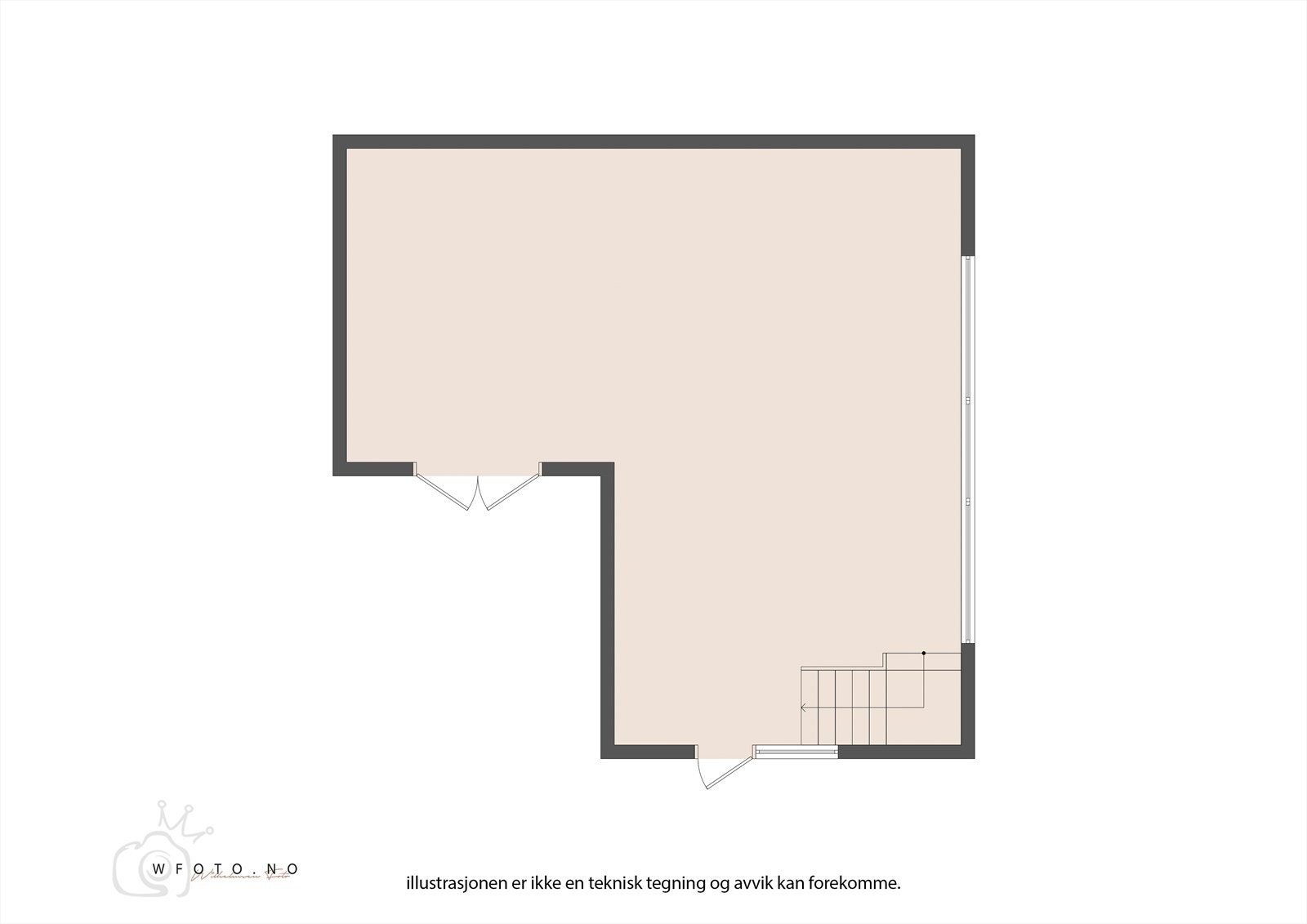 Plantegning første etasje Galleribilde