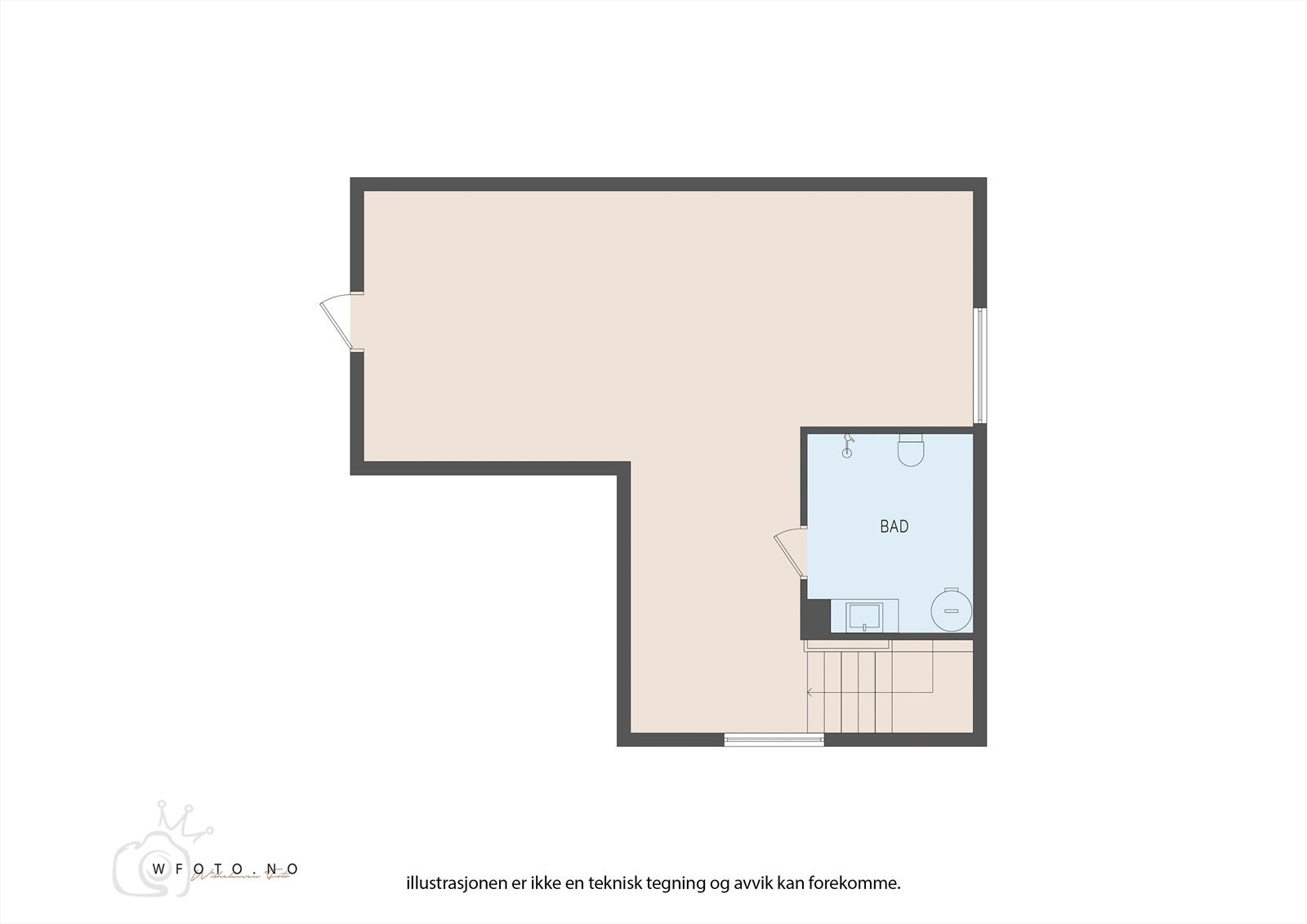 Plantegning andre etasje Galleribilde