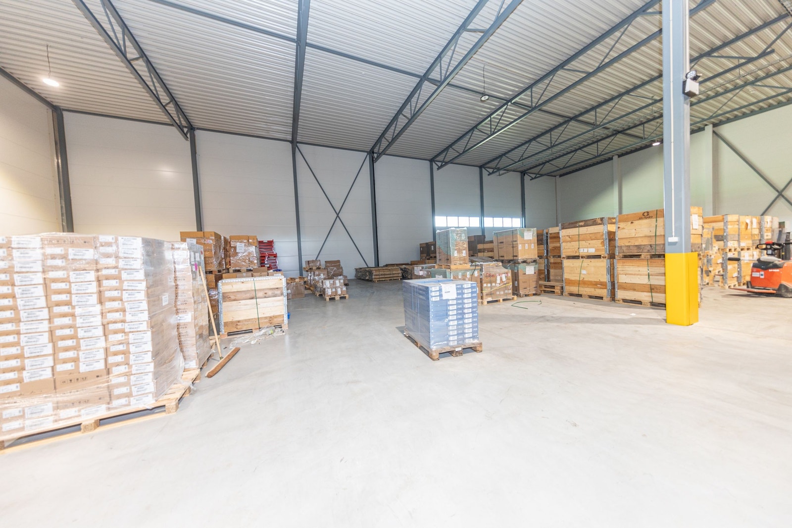 Lageret har lav søyletakt og gir god fleksibilitet for utnyttelsen Galleribilde