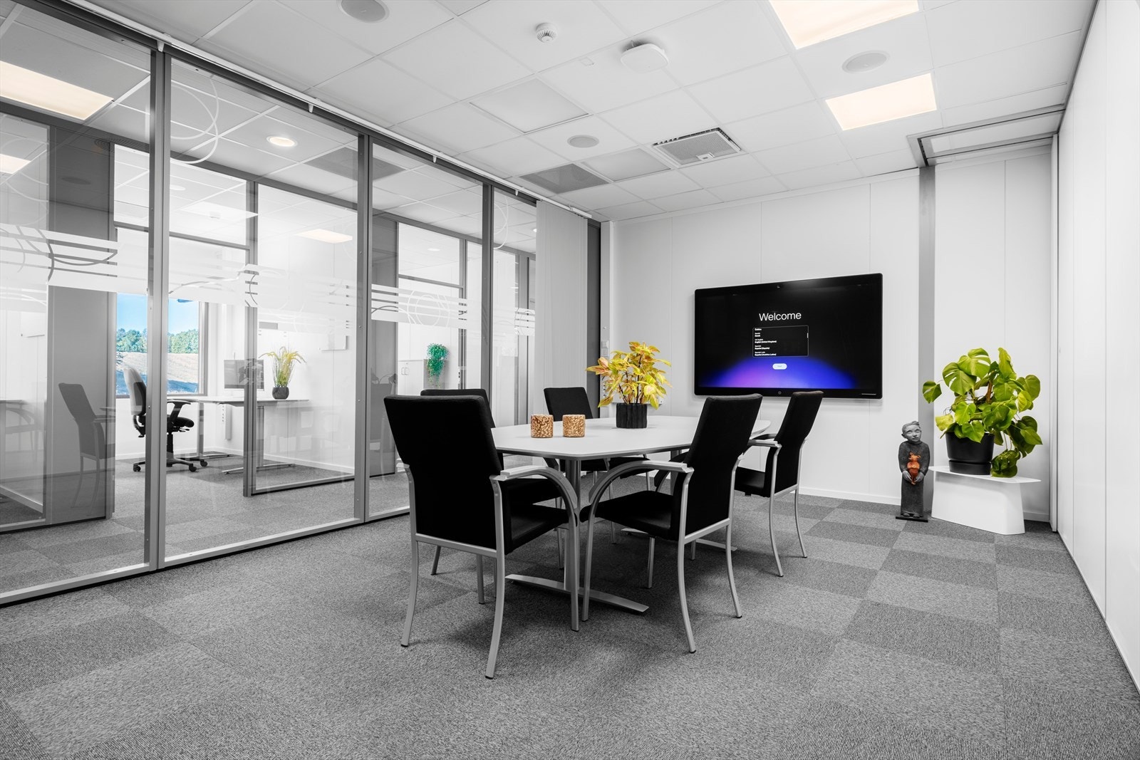 Møterom med flyttbar vegg til kjøkken Galleribilde