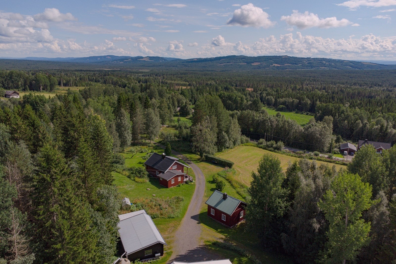 Øvergård har naturskjønn beliggenhet i sørhellinga med god utsikt over nærområdet. Galleribilde