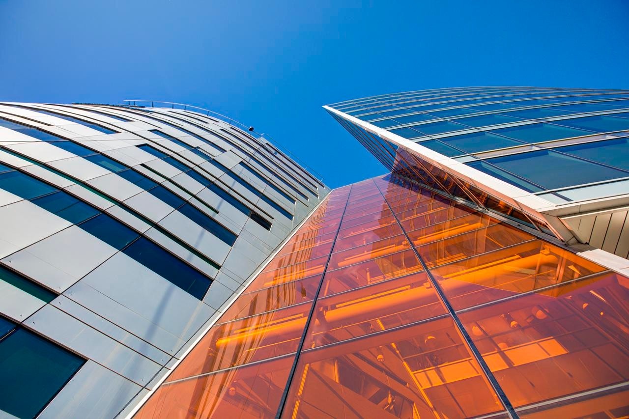 Mye glass på fasaden Galleribilde